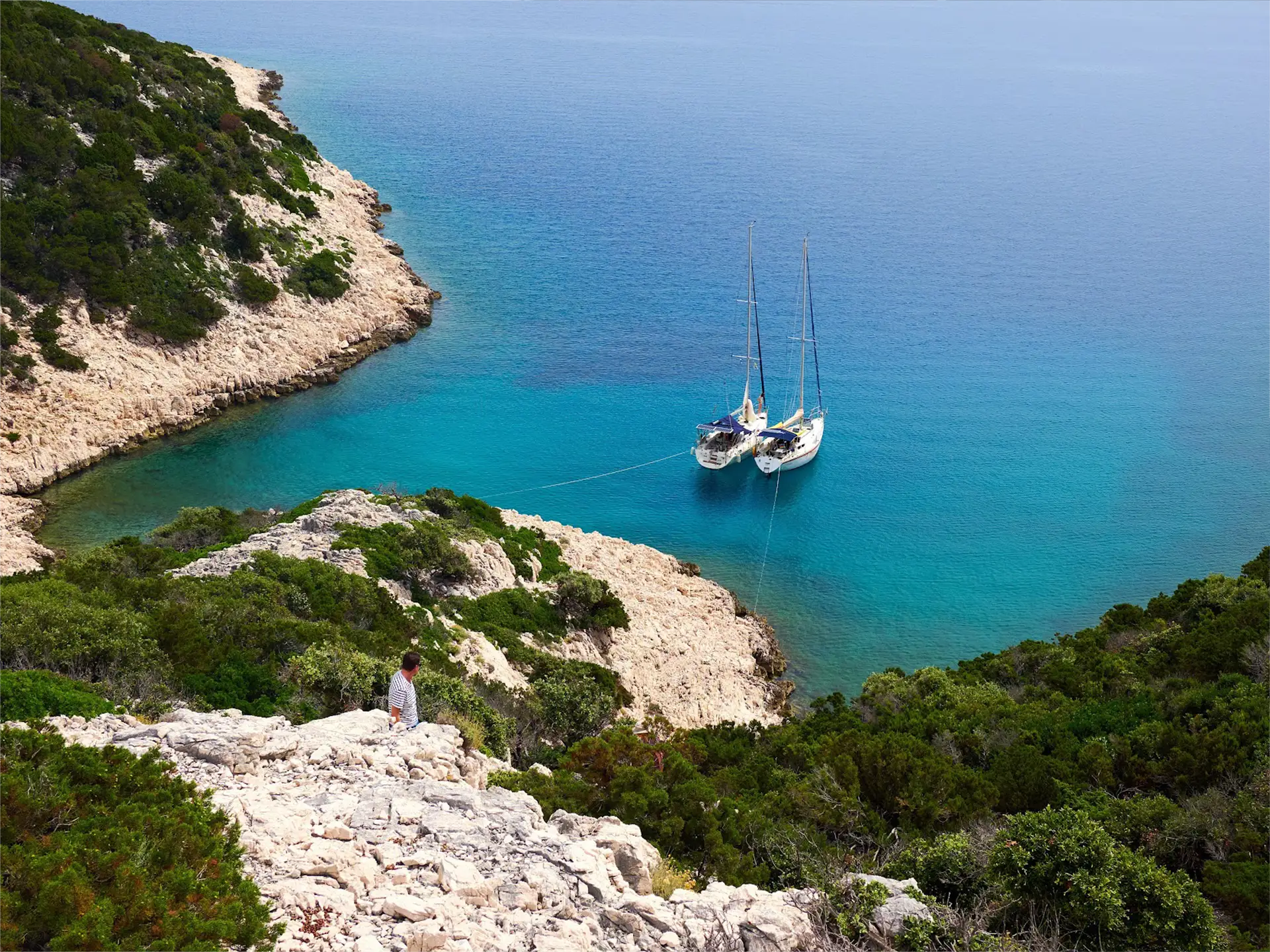 Crossing the Strait of Otranto northbound toward Cavtat