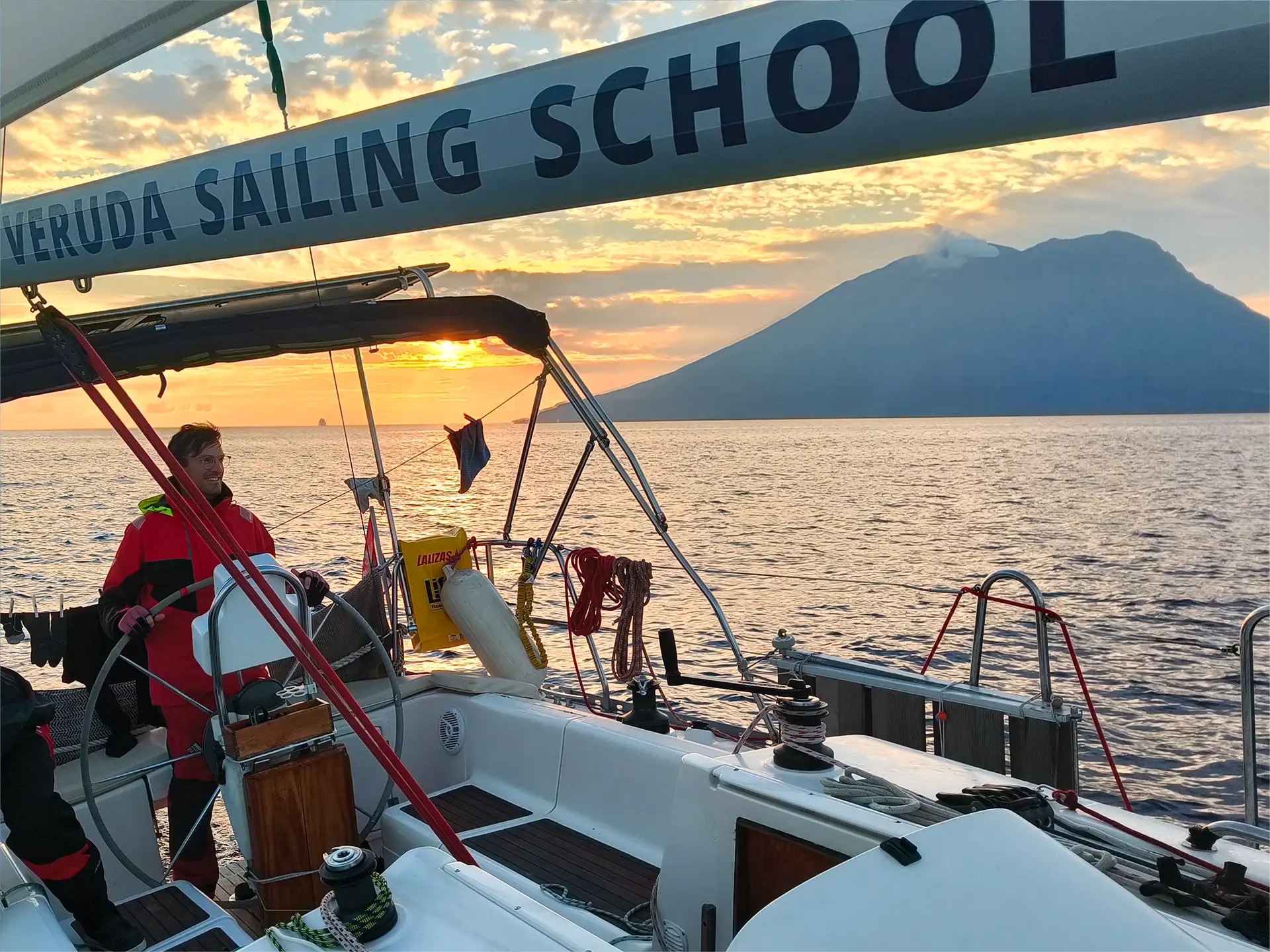 Approaching the Strait of Messina